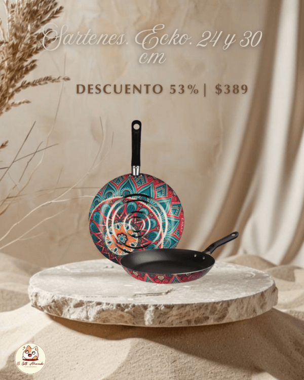 Sartenes Ecko 24 y 30 centímetros