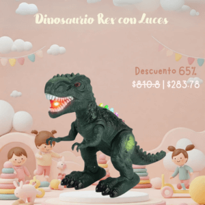 Dinosaurio Rex con luces